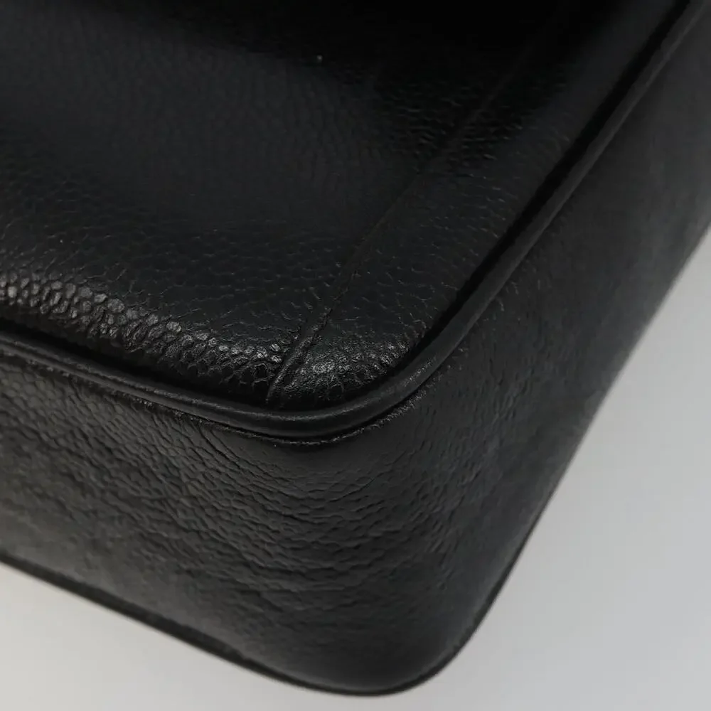 Chanel Chain Shoulder Bag Black Caviar Leather